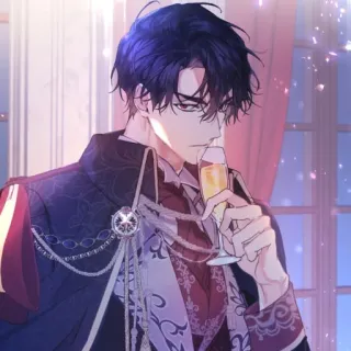 🗝 Anime, Nhân vật, Nam, Đàn ông, Uống, Fantasy telegram sticker