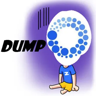 😔 DUMP dump, meme, cartoon, character, text whatsapp sticker
