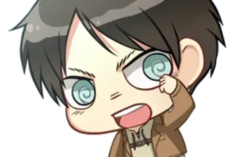 AOT chibi assembled @AnimeLibrary_Stickers whatsapp stickers