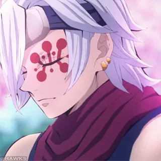 💎 Tengen Uzui Demon Slayer Anime, Demon Slayer, Manga, Tengen Uzui, Filary Dźwięku, Szermierz telegram sticker