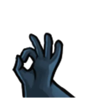 👌 hand gesture, ok, okay, agreement, communication telegram sticker