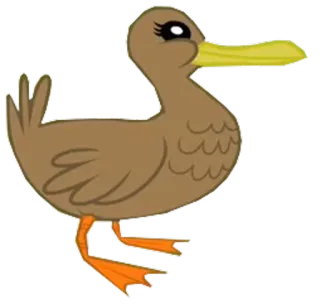🙂 duck, animal, bird, cartoon telegram sticker