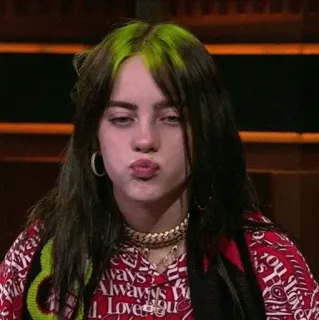 🕸 Billie Eilish 歌手, ミュージシャン, ポップ, セレブ telegram sticker