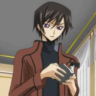 🥀 Lelouch Lamperouge Code Geass Anime, Lelouch, Code Geass, Manga, Personaggio, Libro whatsapp sticker