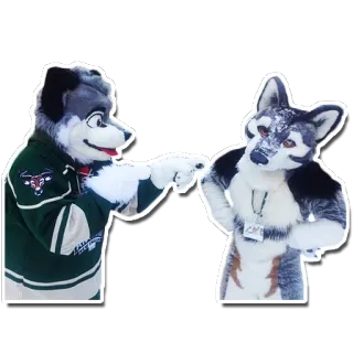🙄 Furry, Anthropomorphe, Animal, Costume, Mascotte, Fursuit telegram sticker