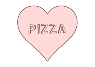 🍕 PIZZA pizza, food, heart, love, snack telegram sticker