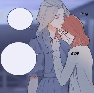 🫐 SOB crying, sad, woman, emotions, cartoon, anime telegram sticker