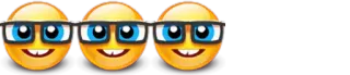 🤓 Emoji, Brille, Smiley, Nerd, Gelb whatsapp sticker