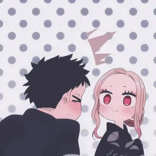 🥺 anime, couple, cute, romance telegram sticker