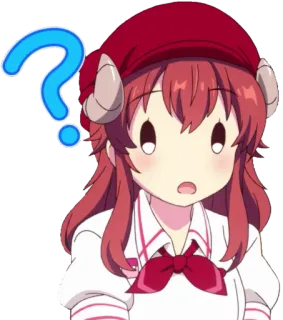 ❔ Lilith Demon Girl Next Door Anime, Lilith, Demon Girl Next Door, Punto interrogativo, Confuso, Scioccato telegram sticker