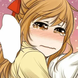 🍘 アニメ, マンガ, 漫画, 泣く, 悲しい, かわいい telegram sticker