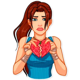 💔 traurig, Liebeskummer, gebrochenes Herz, verärgert, Frau telegram sticker