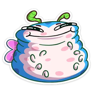 ☺️ sticker, blob, cute, cartoon, funny, whimsical telegram sticker