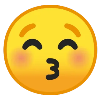 😚 Emoji, Cium, Lucu, Berciuman, Cinta, Kasih sayang telegram sticker