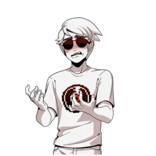🕶 Dave Strider Homestuck anime, cartoon, character, dave strider, homestuck telegram sticker
