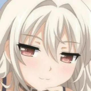 😏 애니, 만화, 귀여운, 여자,  smug (비꼬는), 표정 telegram sticker