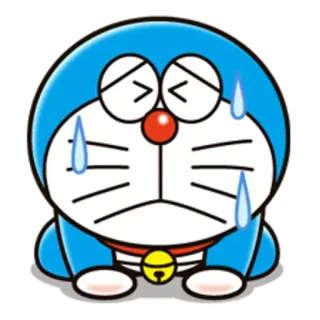 😓 Doraemon Cartoon, Katze, Anime, Weinend, Traurig telegram sticker