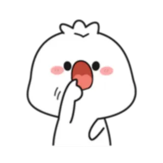 🤤 Dibujo animado, Personaje, Ilustración, Ofensivo, Gesto, Dedo corazón whatsapp sticker