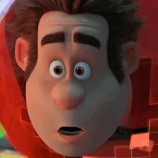 🥨 Wreck-It Ralph Detona Ralph, Disney, Desenho animado, Personagem whatsapp sticker