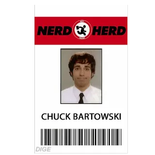 🎫 Chuck Bartowski Chuck NERD HERD
CHUCK BARTOWSKI Nerd Herd, Чак Бартовски, Чак, пропуск telegram sticker