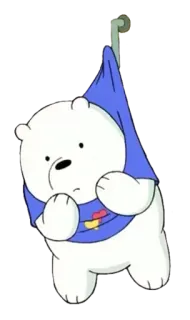 🙊 Ice Bear We Bare Bears Pardo, We Bare Bears, desenho animado, urso, fofo telegram sticker