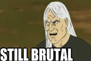 😤 Toki Wartooth Metalocalypse STILL BRUTAL Metal, Brutaal, Dethklok, Cartoon telegram sticker