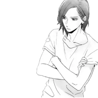 🪁 อนิเมะ, มังงะ, ตัวละคร, เศร้า, ครุ่นคิด telegram sticker