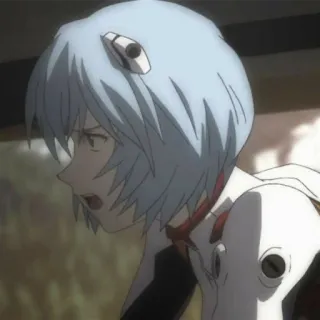 📓 Rei Ayanami Neon Genesis Evangelion Anime, Charakter, Rei Ayanami, Neon Genesis Evangelion, Eva whatsapp sticker