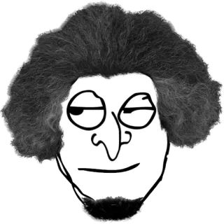 😏 meme, face, drawing, internet culture telegram sticker