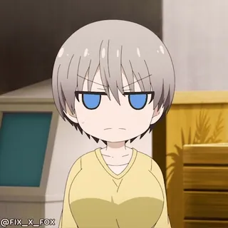 😣 Uzaki Hana Uzaki-chan Wants to Hang Out! Anime, Uzaki, Hana, Chibi, Uzaki-chan will abhängen whatsapp sticker