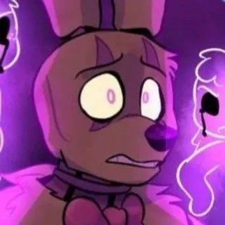 🌟 Springtrap Five Nights at Freddy's fnaf, springtrap, purple guy, horror, game, animatronic telegram sticker