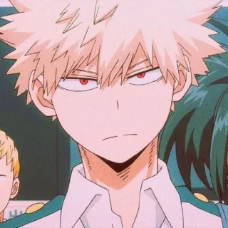 💥 Katsuki Bakugo My Hero Academia Anime, Karakter, Rambut pirang, Mata merah, My Hero Academia, Bakugo, Katsuki telegram sticker