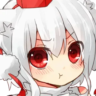 😕 Fille anime, Mignon, Dessin animé, Chibi, Kawaii telegram sticker