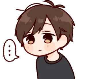 🥺 Anime, Cartoon, Illustratie, Kawaii, Chibi, Leuk, Jongen whatsapp sticker