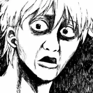 ➖ shocked, worried, anxious, manga, anime, distressed telegram sticker