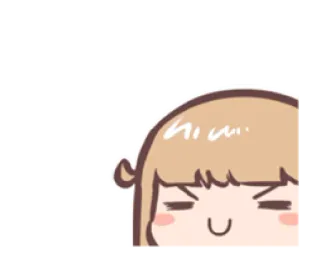 😊 Desenho animado, Fofo, Bravo, Corar, Garota, Anime telegram sticker
