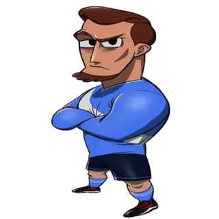 ⚽ hoạt hình, vận động viên, cầu thủ bóng đá, thể thao, nhân vật telegram sticker