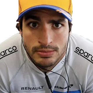😳 Carlos Sainz Jr. f1, Formule 1, pilote, McLaren, course whatsapp sticker