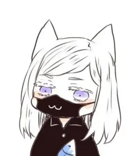 😺 สาวแมว, อนิเมะ, น่ารัก, ภาพวาด, การ์ตูน, มังงะ, คาวาอิ telegram sticker
