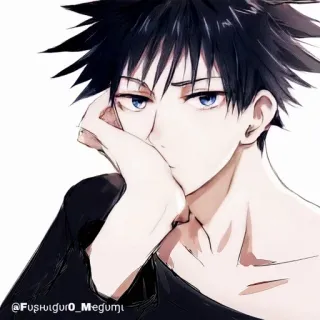 💠 Megumi Fushiguro Jujutsu Kaisen @Fushiguro_Megumi anime, megumi fushiguro, jujutsu kaisen, character telegram sticker