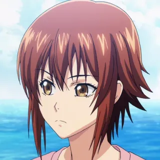 🌊 anime, desenho animado, menina, mulher, retrato telegram sticker