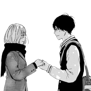 ❤ Anime, Paar, Manga, Liebe, Romantik, Schule telegram sticker