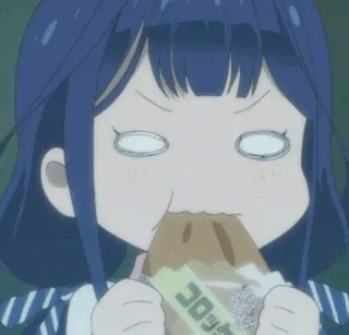🖇 コロッケ Anime, Mädchen, Essen, Essen, Krokette, Japanisch, Snack whatsapp sticker