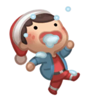 ⛄️ sneeuw, winter, cartoon, kerst, personage, vakantie telegram sticker