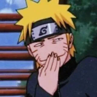 🤭 Naruto Uzumaki Naruto naruto, anime, manga, ninja, lustig, lächelnd, cartoon, charakter telegram sticker