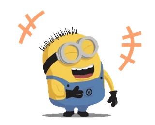 🍋 Minion Minion, Moi, moche et méchant, Dessin animé, Rire, Personnage telegram sticker