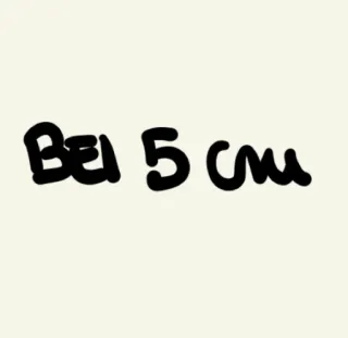 🤏 Bel 5cm telegram sticker