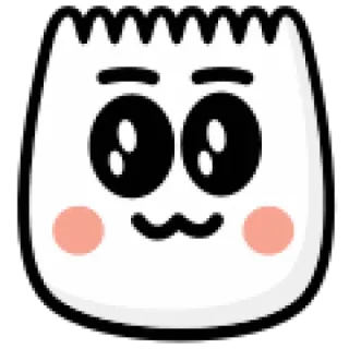 🥺 sticker, cartoon, kawaii, ausdruck, gesicht, emoticon telegram sticker