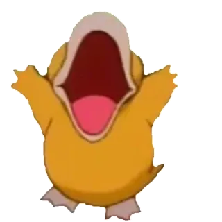 🙀 Psyduck Pokemon pokemon, psyduck, tâm linh, vàng, vịt whatsapp sticker