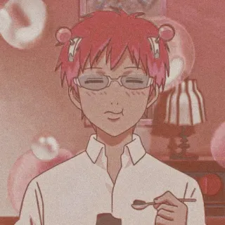 🥯 Kusuo Saiki The Disastrous Life of Saiki K. Anime, Saiki K, Kusuo Saiki, Comédia, Sobrenatural, Slice of Life telegram sticker